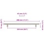 Tiradores para armarios 5 uds acero inoxidable plateado 224 mm