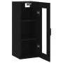 Black wall cabinet 34.5x34x90 cm by vidaXL, Sideboards - Ref: Foro24-828909, Price: 51,68 €, Discount: %