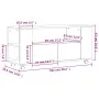 Mueble de TV madera de ingeniería gris Sonoma 102x34,5x43 cm de vidaXL, Muebles TV - Ref: Foro24-833748, Precio: 72,87 €, Des...