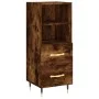 Smoked oak engineered wood sideboard 34.5x34x90 cm by vidaXL, Sideboards - Ref: Foro24-828649, Price: 50,77 €, Discount: %