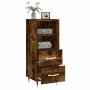 Smoked oak engineered wood sideboard 34.5x34x90 cm by vidaXL, Sideboards - Ref: Foro24-828649, Price: 50,77 €, Discount: %
