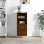Sideboard aus eichenbraunem Holzwerkstoff, 34,5 x 34 x 90 cm von vidaXL, Sideboards - Ref: Foro24-828659, Preis: 53,49 €, Rab...