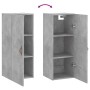 Betongrauer Wandschrank 34,5x34x90 cm von vidaXL, Sideboards - Ref: Foro24-828832, Preis: 46,95 €, Rabatt: %