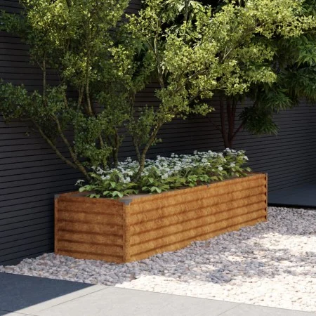 Jardinera acero corten 194x50x36 cm de vidaXL, Maceteros y jardineras - Ref: Foro24-151976, Precio: 67,48 €, Descuento: %