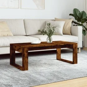 Smoked oak engineered wood coffee table 102x50x35 cm by vidaXL, Coffee table - Ref: Foro24-823363, Price: 52,42 €, Discount: %