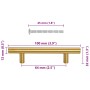Tiradores para armarios 10 uds acero inoxidable dorado 64 mm