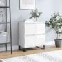 Hochglanzweißes Sperrholz-Sideboard 60x35x70 cm von vidaXL, Sideboards - Ref: Foro24-831222, Preis: 98,54 €, Rabatt: %