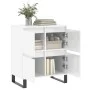 Hochglanzweißes Sperrholz-Sideboard 60x35x70 cm von vidaXL, Sideboards - Ref: Foro24-831222, Preis: 96,99 €, Rabatt: %