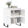 Hochglanzweißes Sperrholz-Sideboard 60x35x70 cm von vidaXL, Sideboards - Ref: Foro24-831222, Preis: 98,54 €, Rabatt: %