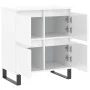 Aparador de madera contrachapada blanco brillante 60x35x70 cm de vidaXL, Aparadores - Ref: Foro24-831222, Precio: 96,99 €, De...
