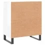 Hochglanzweißes Sperrholz-Sideboard 60x35x70 cm von vidaXL, Sideboards - Ref: Foro24-831222, Preis: 96,99 €, Rabatt: %