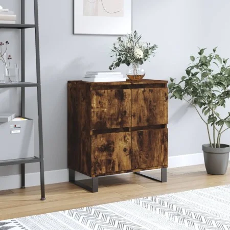 Sperrholz Sideboard geräucherte Eiche Farbe 60x35x70 cm von vidaXL, Sideboards - Ref: Foro24-831225, Preis: 78,81 €, Rabatt: %