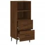 Engineered wood brown oak sideboard 34.5x34x90 cm by vidaXL, Sideboards - Ref: Foro24-828691, Price: 56,75 €, Discount: %