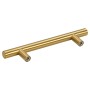 Tiradores para armarios 10 uds acero inoxidable dorado 96 mm