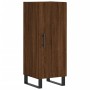 Oak brown engineered wood sideboard 34.5x34x90 cm by vidaXL, Sideboards - Ref: Foro24-828571, Price: 80,32 €, Discount: %