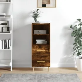 Smoked oak engineered wood sideboard 34.5x34x90 cm by vidaXL, Sideboards - Ref: Foro24-828657, Price: 51,30 €, Discount: %