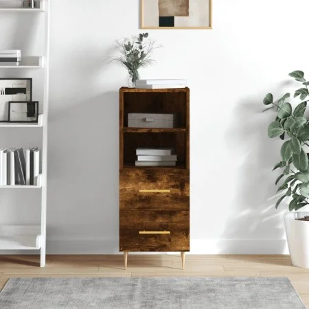 Smoked oak engineered wood sideboard 34.5x34x90 cm by vidaXL, Sideboards - Ref: Foro24-828657, Price: 51,30 €, Discount: %