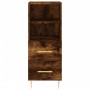 Sideboard aus geräuchertem Eichenholzwerkstoff, 34,5 x 34 x 90 cm von vidaXL, Sideboards - Ref: Foro24-828657, Preis: 51,81 €...