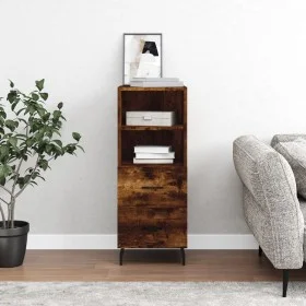 Smoked oak engineered wood sideboard 34.5x34x90 cm by vidaXL, Sideboards - Ref: Foro24-828689, Price: 54,72 €, Discount: %