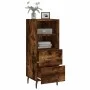 Smoked oak engineered wood sideboard 34.5x34x90 cm by vidaXL, Sideboards - Ref: Foro24-828689, Price: 54,72 €, Discount: %