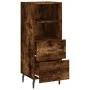 Smoked oak engineered wood sideboard 34.5x34x90 cm by vidaXL, Sideboards - Ref: Foro24-828689, Price: 54,72 €, Discount: %