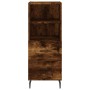 Aparador madera de ingeniería roble ahumado 34,5x34x90 cm de vidaXL, Aparadores - Ref: Foro24-828689, Precio: 55,26 €, Descue...