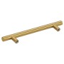Tiradores para armarios 10 uds acero inoxidable dorado 128 mm