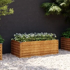 Jardinera acero corten 100x50x36 cm de vidaXL, Maceteros y jardineras - Ref: Foro24-151975, Precio: 38,78 €, Descuento: %