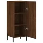 Braunes Sideboard aus Holzwerkstoff Eiche 34,5x34x90 cm von vidaXL, Sideboards - Ref: Foro24-828555, Preis: 66,30 €, Rabatt: %