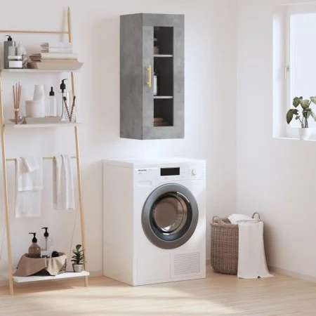 Concrete gray wall cabinet 34.5x34x90 cm by vidaXL, Sideboards - Ref: Foro24-828904, Price: 41,95 €, Discount: %