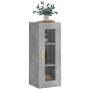 Armario de pared gris hormigón 34,5x34x90 cm de vidaXL, Aparadores - Ref: Foro24-828904, Precio: 41,89 €, Descuento: %