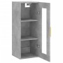 Armario de pared gris hormigón 34,5x34x90 cm de vidaXL, Aparadores - Ref: Foro24-828904, Precio: 41,89 €, Descuento: %