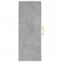 Armario de pared gris hormigón 34,5x34x90 cm de vidaXL, Aparadores - Ref: Foro24-828904, Precio: 41,89 €, Descuento: %
