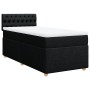 Cama box spring con colchón tela negro 90x190 cm en Camas y somieres | Comprar online en Foro24