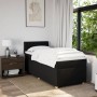Cama box spring con colchón tela negro 90x190 cm en Camas y somieres | Comprar online en Foro24