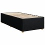 Cama box spring con colchón tela negro 90x190 cm en Camas y somieres | Comprar online en Foro24