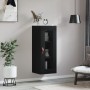 Armario de pared negro 34,5x34x90 cm de vidaXL, Aparadores - Ref: Foro24-828885, Precio: 51,03 €, Descuento: %
