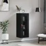 Armario de pared negro 34,5x34x90 cm de vidaXL, Aparadores - Ref: Foro24-828885, Precio: 50,57 €, Descuento: %