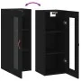 Armario de pared negro 34,5x34x90 cm de vidaXL, Aparadores - Ref: Foro24-828885, Precio: 50,57 €, Descuento: %