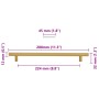 Tiradores para armarios 5 uds acero inoxidable dorado 224 mm