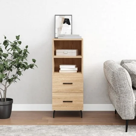 Aparador madera contrachapada color roble Sonoma 34,5x34x90 cm de vidaXL, Aparadores - Ref: Foro24-828687, Precio: 66,55 €, D...