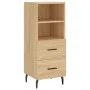 Plywood oak Sonoma color sideboard 34.5x34x90 cm by vidaXL, Sideboards - Ref: Foro24-828687, Price: 66,55 €, Discount: %