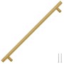 Tiradores para armarios 5 uds acero inoxidable dorado 320 mm