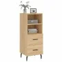 Aparador madera contrachapada color roble Sonoma 34,5x34x90 cm de vidaXL, Aparadores - Ref: Foro24-828687, Precio: 66,55 €, D...