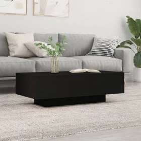 Black engineered wood coffee table 100x49.5x31 cm by vidaXL, Coffee table - Ref: Foro24-833890, Price: 53,20 €, Discount: %