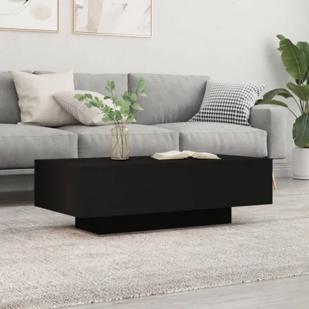 Black engineered wood coffee table 100x49.5x31 cm by vidaXL, Coffee table - Ref: Foro24-833890, Price: 54,16 €, Discount: %