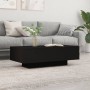 Mesa de centro madera de ingeniería negro 100x49,5x31 cm de vidaXL, Mesas de centro - Ref: Foro24-833890, Precio: 54,63 €, De...