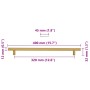 Tiradores para armarios 5 uds acero inoxidable dorado 320 mm