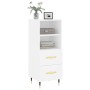 White engineered wood sideboard 34.5x34x90 cm by vidaXL, Sideboards - Ref: Foro24-828644, Price: 53,00 €, Discount: %