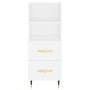 Weißes Sideboard aus Holzwerkstoff, 34,5 x 34 x 90 cm von vidaXL, Sideboards - Ref: Foro24-828644, Preis: 53,00 €, Rabatt: %